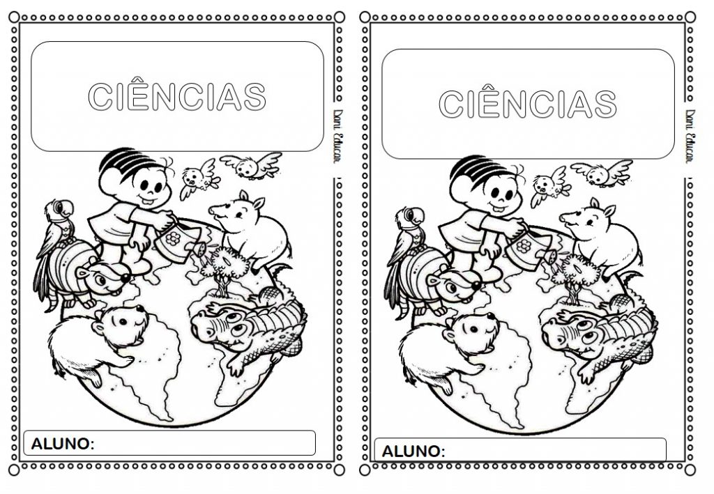 Capas Para Caderno Ilustradas E Para Colorir Para Professores E Alunos