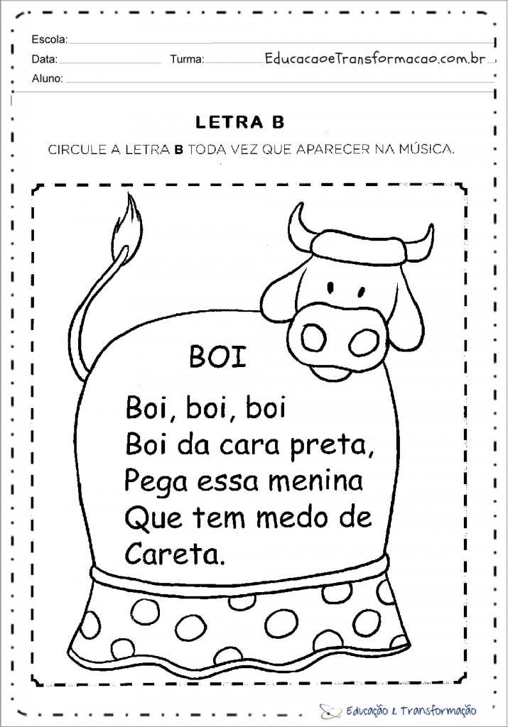 Atividades A Letra B Para Alfabetiza O Atividades Educativas