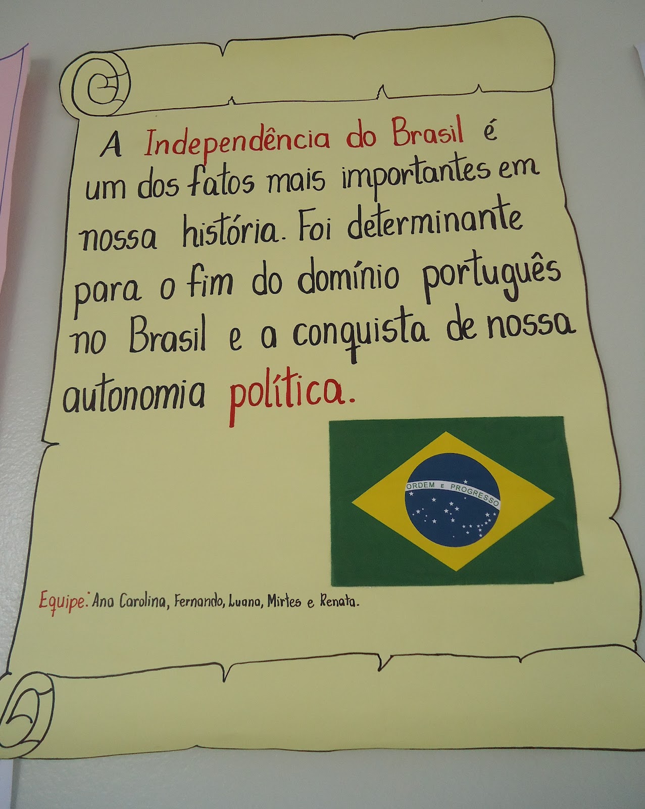 Cartaz Independ Ncia Do Brasil Para Escola Infantil Educa O E