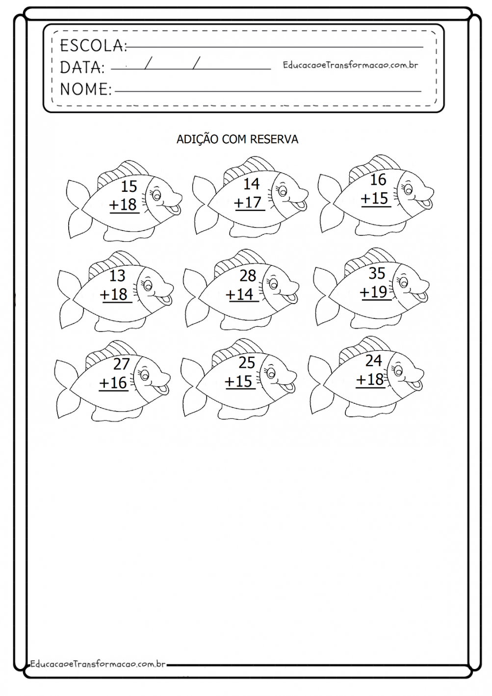 Atividades De Adi O Primeiro Ano Modisedu