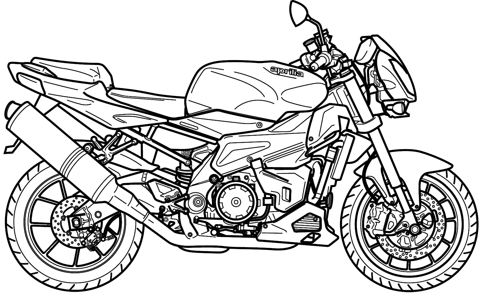 37+ Desenhos de Moto XJ6 para Imprimir e Colorir/Pintar