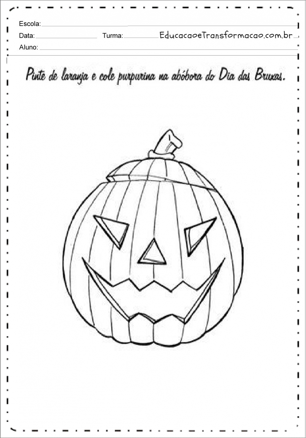 A Arte De Educar: Atividades Halloween