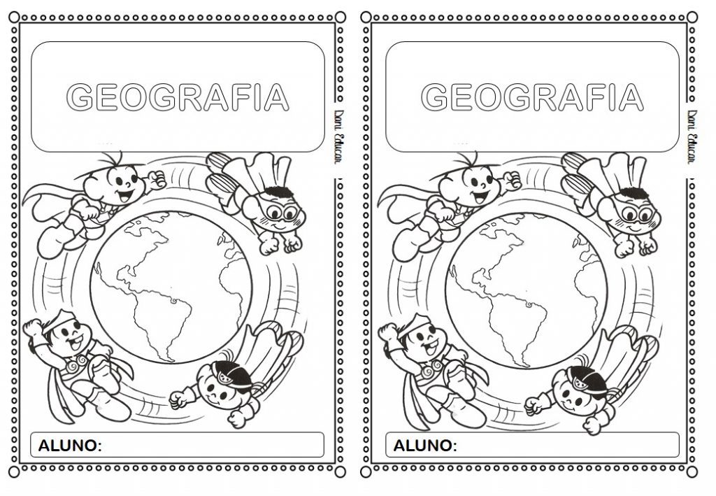 Capa para caderno de Geografia Educação e Transformação