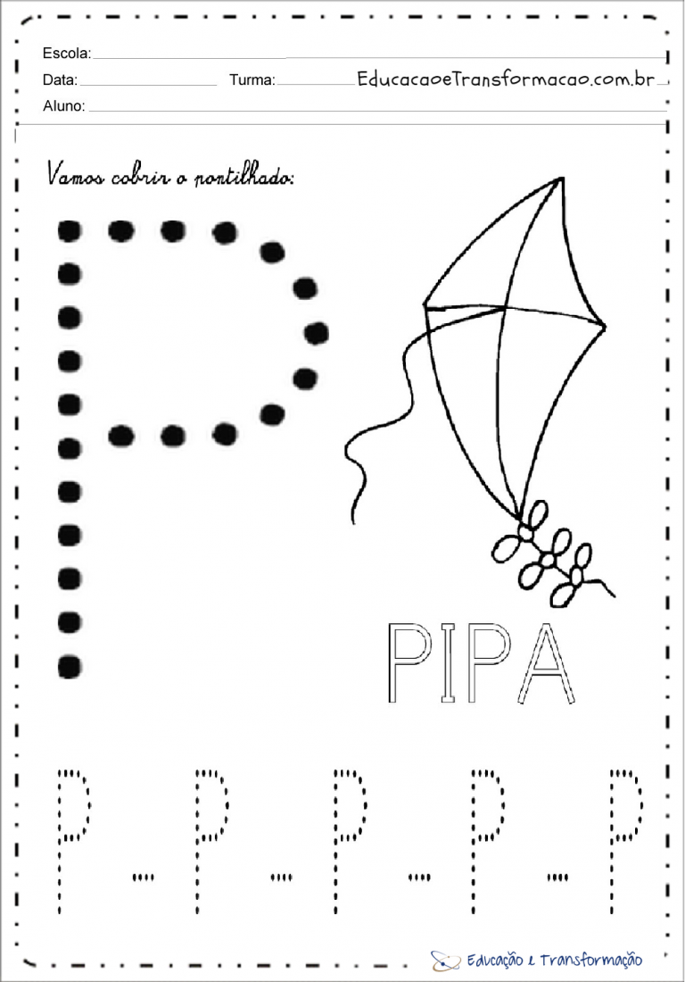 Atividades Com A Letra P Para Alfabetiza O Atividades Educativas