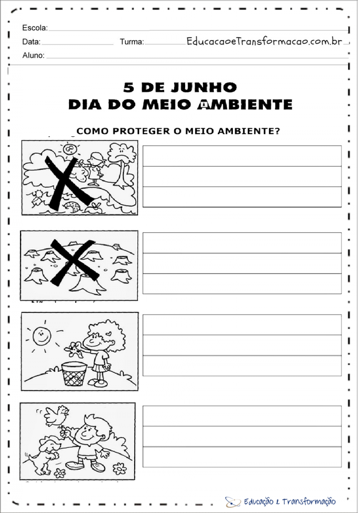 Atividades Meio Ambiente Educação Infantil Para Imprimir E Colorir 6421