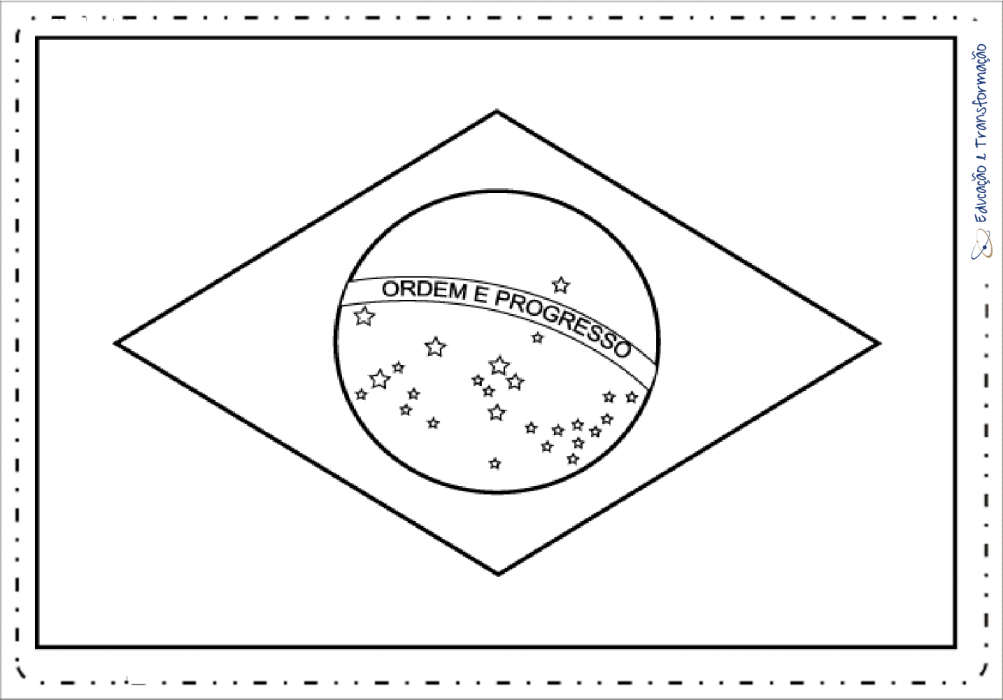 Флаг бразилии нарисовать