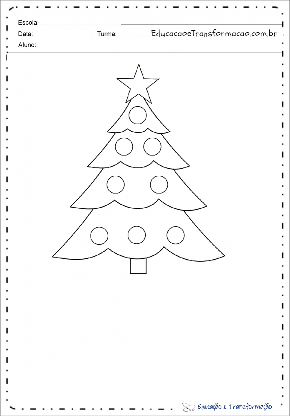 Molde de arvore de natal em EVA