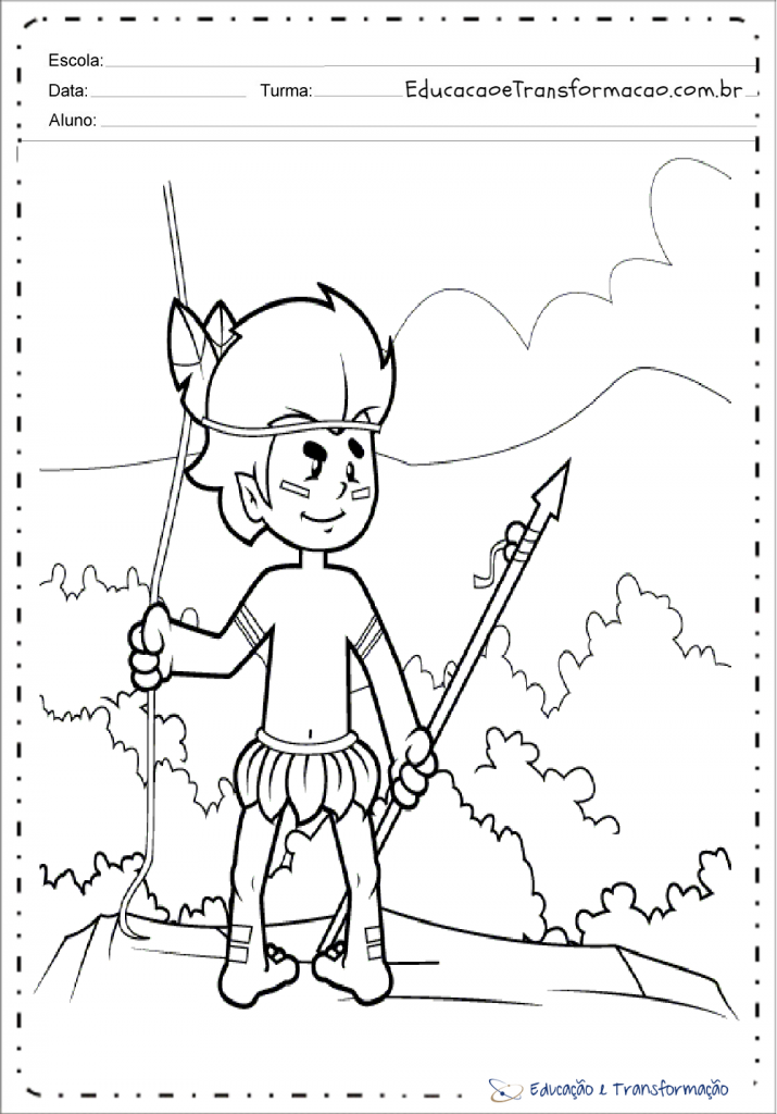 Desenhos do curupira para colorir e imprimir