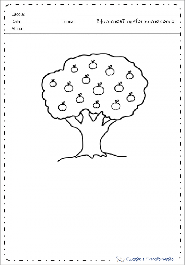 Desenhos Dia da Árvore para colorir e imprimir