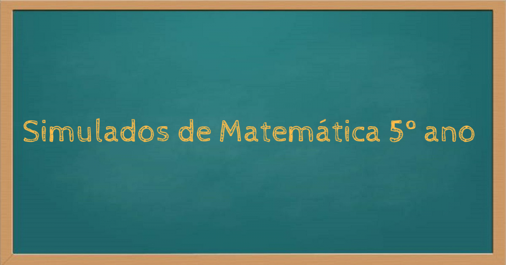 Simulados De Matemática 5 Ano