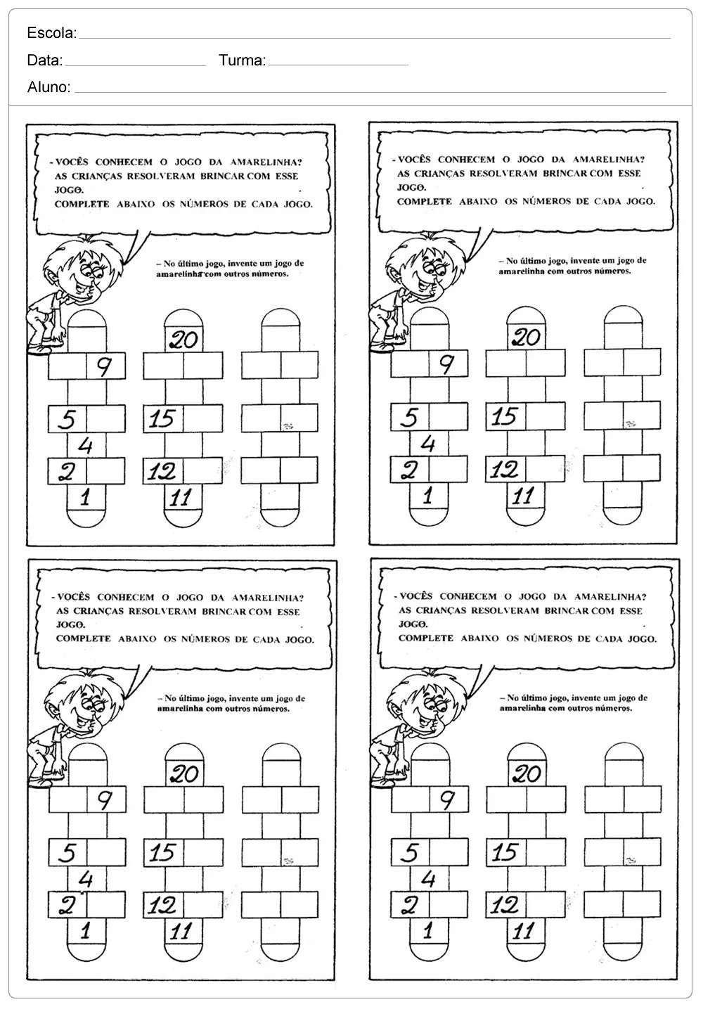 ATIVIDADE DE MATEMÁTICA - 2º ANO - Questionário